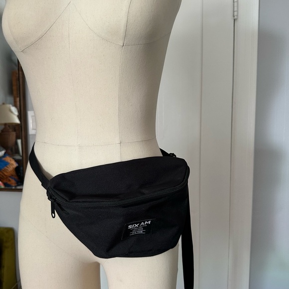 Black Men's Waist Bag - SIX AM - Picture 1 of 7